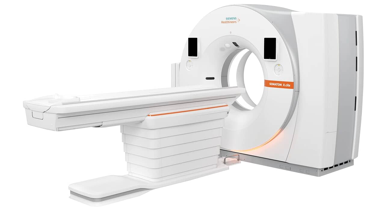 Modern CT scan machine in hospital